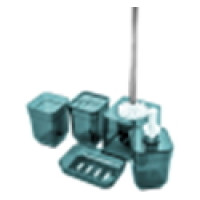 TRL-1254-TT  Набір аксесуарів CUBE (5 предметів), прозорий бірюза