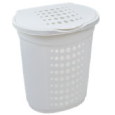 Кошик для білизни 60 л Овальний 50x39x58 см Білий 122053/11