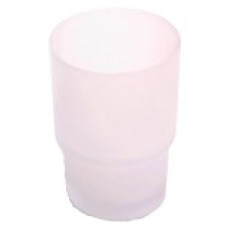 Мильниця кругла 11x13,5x4,5 см скляна з металевим кріпленням 8803 GLASS 8803 GLASS CUP