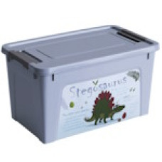 Контейнер "Smart Box" з декором 3,5л. Сірий, Динозавр 170135/1