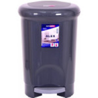 Відро пластикове з педаллю 14 л "Alen" 40x27x31 см Антрацит 801114-1