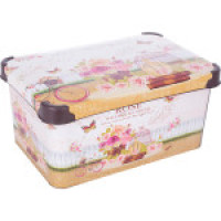 KP0648NR  Контейнер з кришкою декор  20 л   39*29*23cm  NewRose