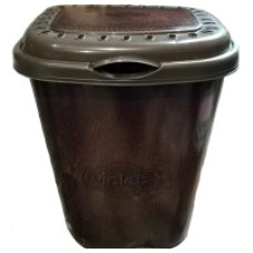 KP0190KO  Корзина для білизни  прінт 55 л.  Шкіра