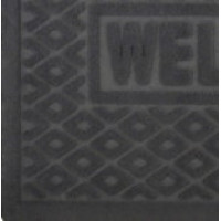 TZR01453/Gr  Килимок під двері без кромки, з візерунком, сірий, 40х60 см,