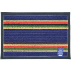 TZR01430/Bl  Килимок під двері з візерунком, синій, поліпропілен, 40х60 см