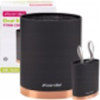 Підставка для ножів овальна 18 см Чорний, Мідний 7627