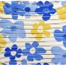 YW08346  Коврик "Цветочная фантазия синяя", 65*46см
