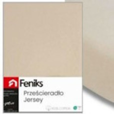 PL-71838  Простирадло з гумкою JERSEY 220X200 АНТРАЦИТ (10), Фенікс