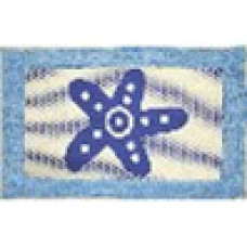 SI10078  Коврик для ванной цветной с рисунком "Морской",ТМ МД,  50 * 80 см