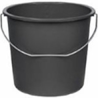 PL-5253-дп  Відро будівельне ЧОРНЕ протиударне 12л, Darcoplast