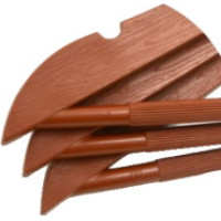 Набір 3 вішалки пластикові "Wooden design" Коричневий PF2601849/Br