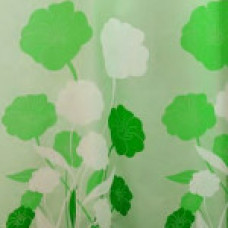 9117G  Шторка для душа Miranda HERBARIUM, 180х200см, зелений