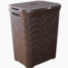 Кошик для білизни "Ротанг" 50 л 45x35x56 см Коричневий 122098/3