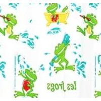 3312G  Шторка для душа Miranda FROG, 180х200, зелений