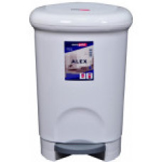Відро пластикове з педаллю 14 л "Alen" 40x27x31 см Білий 801114-2