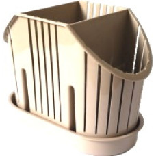Сушарка для столових приборів 21x11x15 см Бежевий Dr15/6