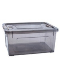 Контейнер Smart Box "Practice" 16x12x7 см з затискачем 0,8 л Коричневий Прозорий, Какао 123079/2