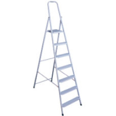 Драбина STEEL HOME 7 сходинок метал труба 3x2x0,8 см 230x58x9 см H1,56 м 9,40 кг EUROGOLD 217