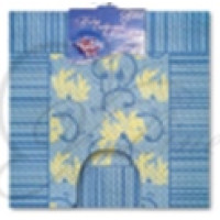 6833-БЛ  Набір килимків  з  ПВХ 50х52см, 50х85см (2шт) блакитний
