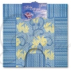 6833-БЛ  Набір килимків  з  ПВХ 50х52см, 50х85см (2шт) блакитний