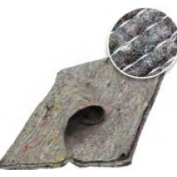 G022  Ганчірка для підлоги сіра велика 65*65