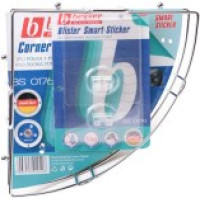 0176 Полка угловая 20*20*6см хром. с креплением "SMART STICKER"