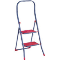 Стремянка BLACK SUPERSTEP -2 ступени с Резин.покрыт. 115x48x11cм ступень 30х20см. EURO GOLD, D2022HR