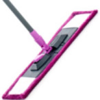 8112  Швабра полотёр, микроф., Гладкая, пласт. каркас, АЛЮМИНИЕВАЯ телеск. ручка 125см.