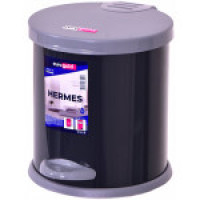 Відро металеве з педаллю 4 л "Hermes" 25x20x22 см Антрацит 801304-1