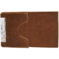 VZ2036Brown  Набір килимків в ванну кімнату 50*80 + 50*40 коричневий 1200 GSM