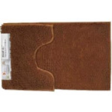 VZ2036Brown  Набір килимків в ванну кімнату 50*80 + 50*40 коричневий 1200 GSM