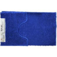 VZ2036DBlue  Набір килимків в ванну кімнату 50*80 + 50*40, темно-синій 1200 GSM