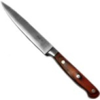 5112  Нож "Универсал" из нерж. стали с ручкой из ABS под дерево (лез 15см; рук 10.5см)