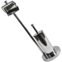 PL-2479  Стойка WC, Tuba, ерш + держатель бумаги с крышкой,  хром