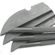 Набір 3 плічки пластикові "Wooden Design" Сірий PF2601849/Gry