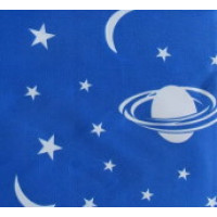 5218B  Шторка для душа Miranda COSMOS, 180х200, блакитний