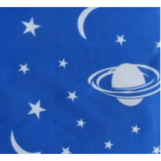 5218B  Шторка для душа Miranda COSMOS, 180х200, блакитний