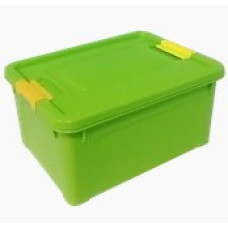 124054/3  Контейнер "Smart Box" Spring с зажимом 1,7л. (оливк-жёлт)