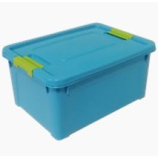 124055/1  Контейнер "Smart Box" Spring с зажимом 3,5л. (бирюз-оливк)