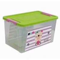 124045/2  Контейнер "Smart Box" декором. Pet Shop 3,5л. (прозр.-оливк.-розов.)