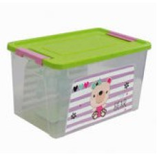124045/2  Контейнер "Smart Box" декором. Pet Shop 3,5л. (прозр.-оливк.-розов.)