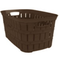 KP1040BR  Корзина  для білизни "Бамбу" 34*55*25cm. 40 л коричнев