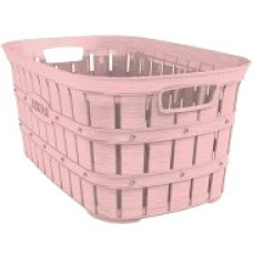 KP1040PP  Корзина  для білизни "Бамбу" 34*55*25cm  40 л  рожева пудра