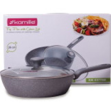 Сотейник D24 см алюміній з покриттям Granite і кришкою 4275GR