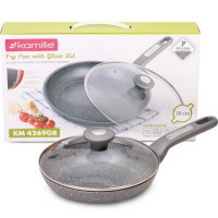 4269GR Сковорода Ø20см. алюм. "Granite" покрит. з Кришкою