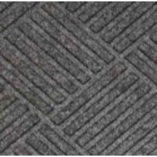 Килимок гумовий з ворсом 40x60x0,5 см Сірий К-501-1-сер
