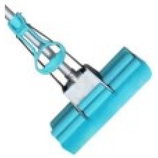 SMD00569/Bl  Швабра з вiджимом SUPERMOP  "Standard Double Mop", блакитна,  МД