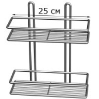 ПП-25222  Полка Прямоугольная. 2-яр. 25см. 2-х. контур.
