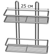 ПП-25222  Полка Прямоугольная. 2-яр. 25см. 2-х. контур.