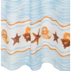 V126850  Шторка для душа "SHOWER SHELL BLUE", 200*180см. полиєстер. ТМ "VONALDI"